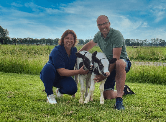 Boeren met kalfje